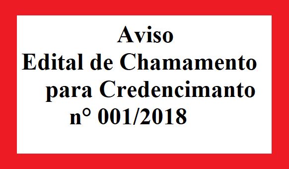 Edital De Chamamento Para Credenciamento N° 0012018 Credenciamento De Profissionais Para A 4667