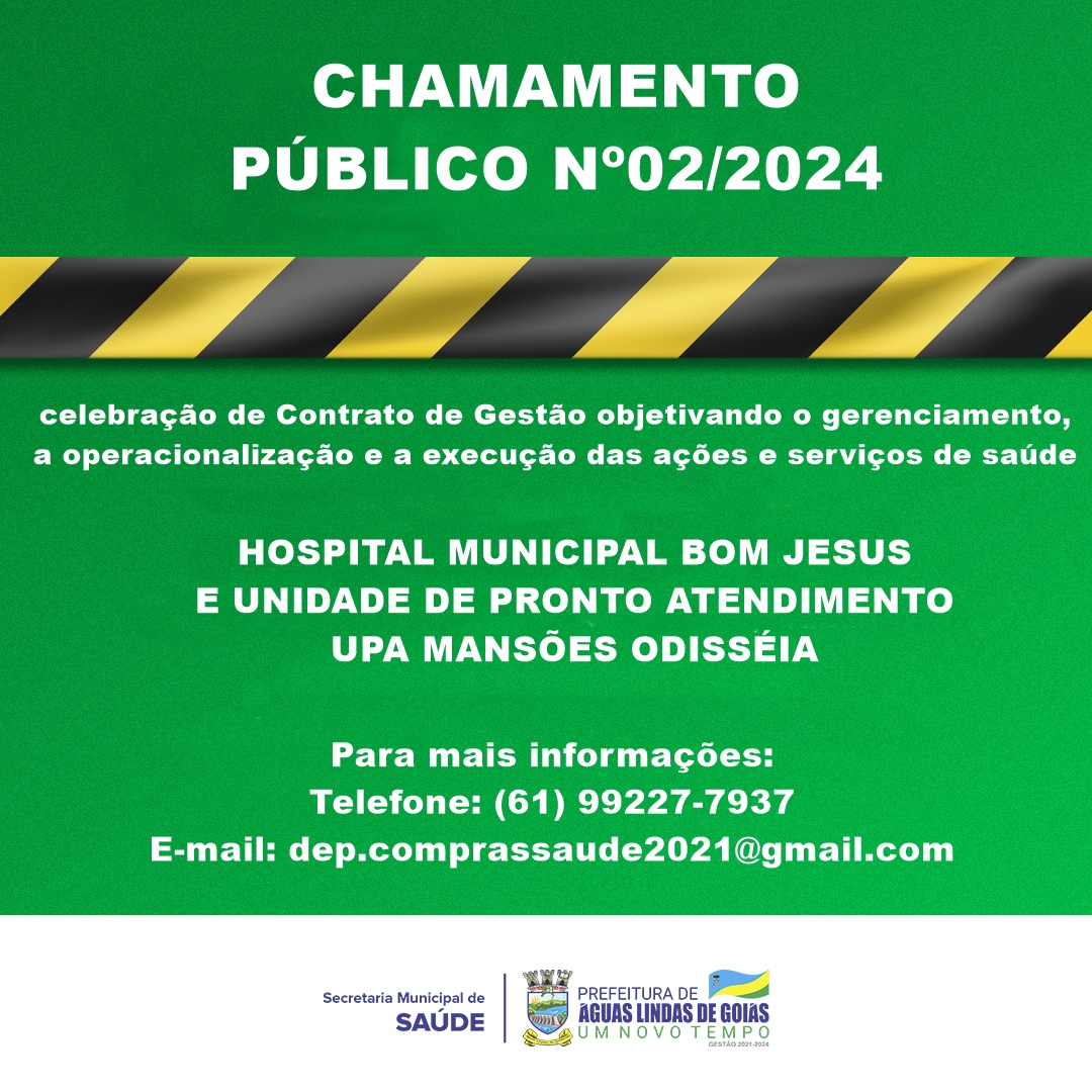 Saúde_Aviso de Chamamento Público nº02/2024
