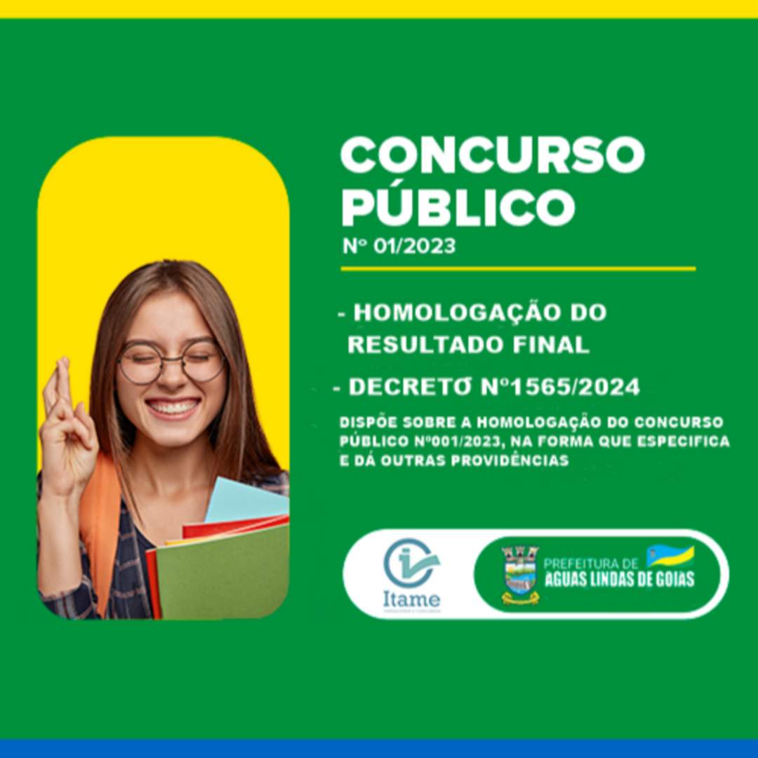 Concurso Público nº 01/2023 - Edital de Homologação