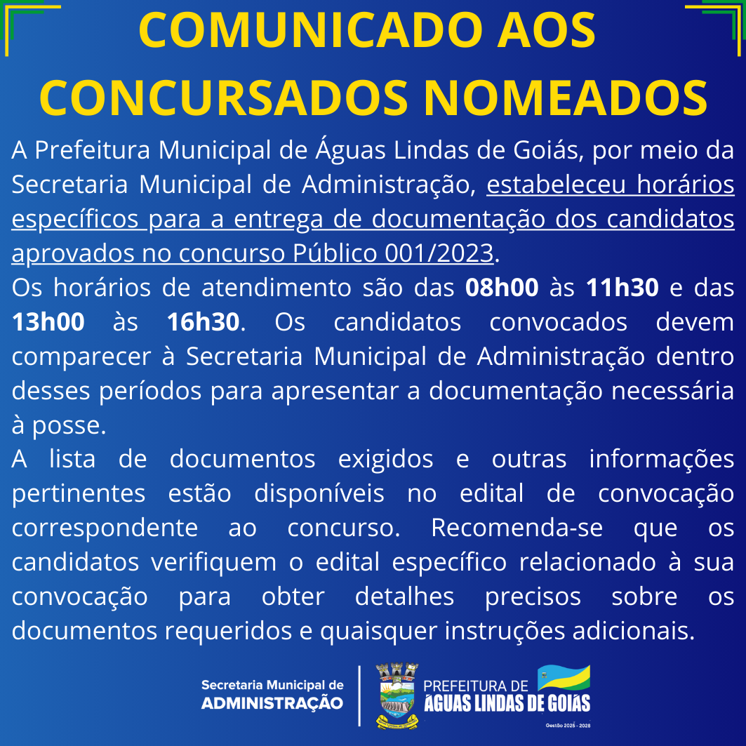 COMUNICADO - Horário de Atendimento