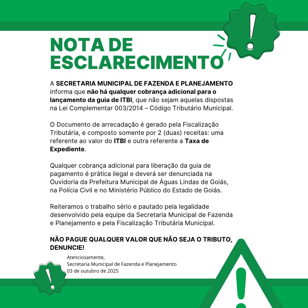 NOTA DE ESCLARECIMENTO - 1